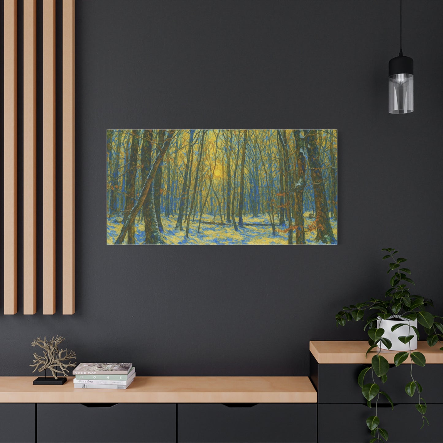 Forest Sunrise Canvas Print, Wall Art, Nature Photography, Home Decor, Gift for Nature Lovers, Landscape Artwork - TRV