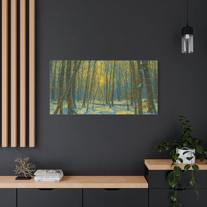 Forest Sunrise Canvas Print, Wall Art, Nature Photography, Home Decor, Gift for Nature Lovers, Landscape Artwork - TRV