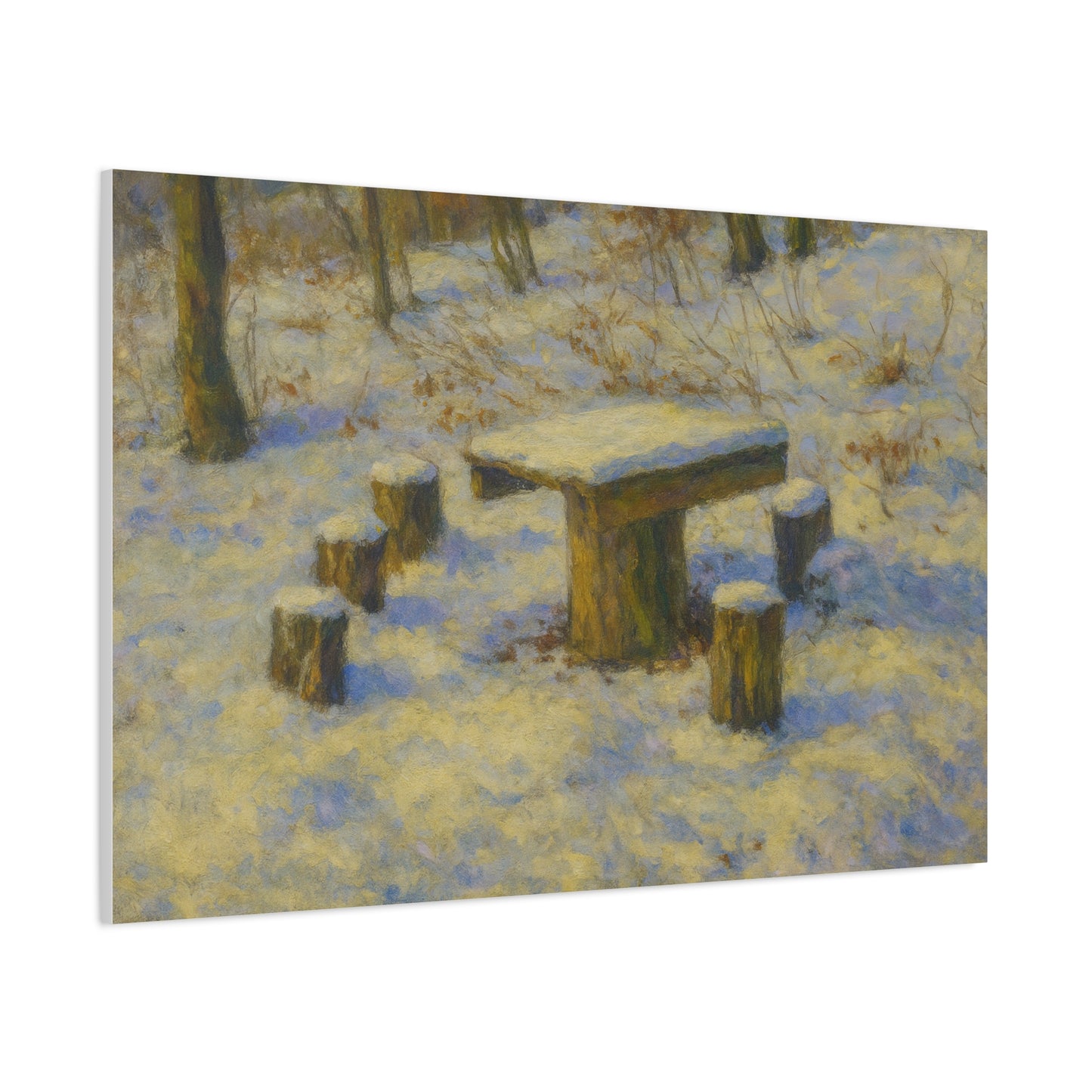 Matte Canvas Wall Art, Rustic Outdoor Scene, Nature Decor, Home Wall Décor, Cozy Cabin Vibe, Perfect for Gift Giving - TRV