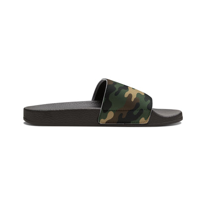 Camouflage Men's Slip-On Sandals | Casual Comfort Footwear for Summer, Beach Days, Outdoor Activities, Gifts for Him, Fashionable Slides - TRV