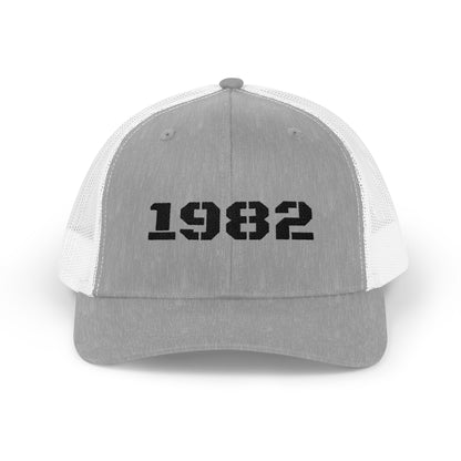 Vintage 1982 Snapback Trucker Cap, Retro Cap, Custom Hat, Gift for Him, Birthday Gift, Dad Hat, Casual Wear - TRV
