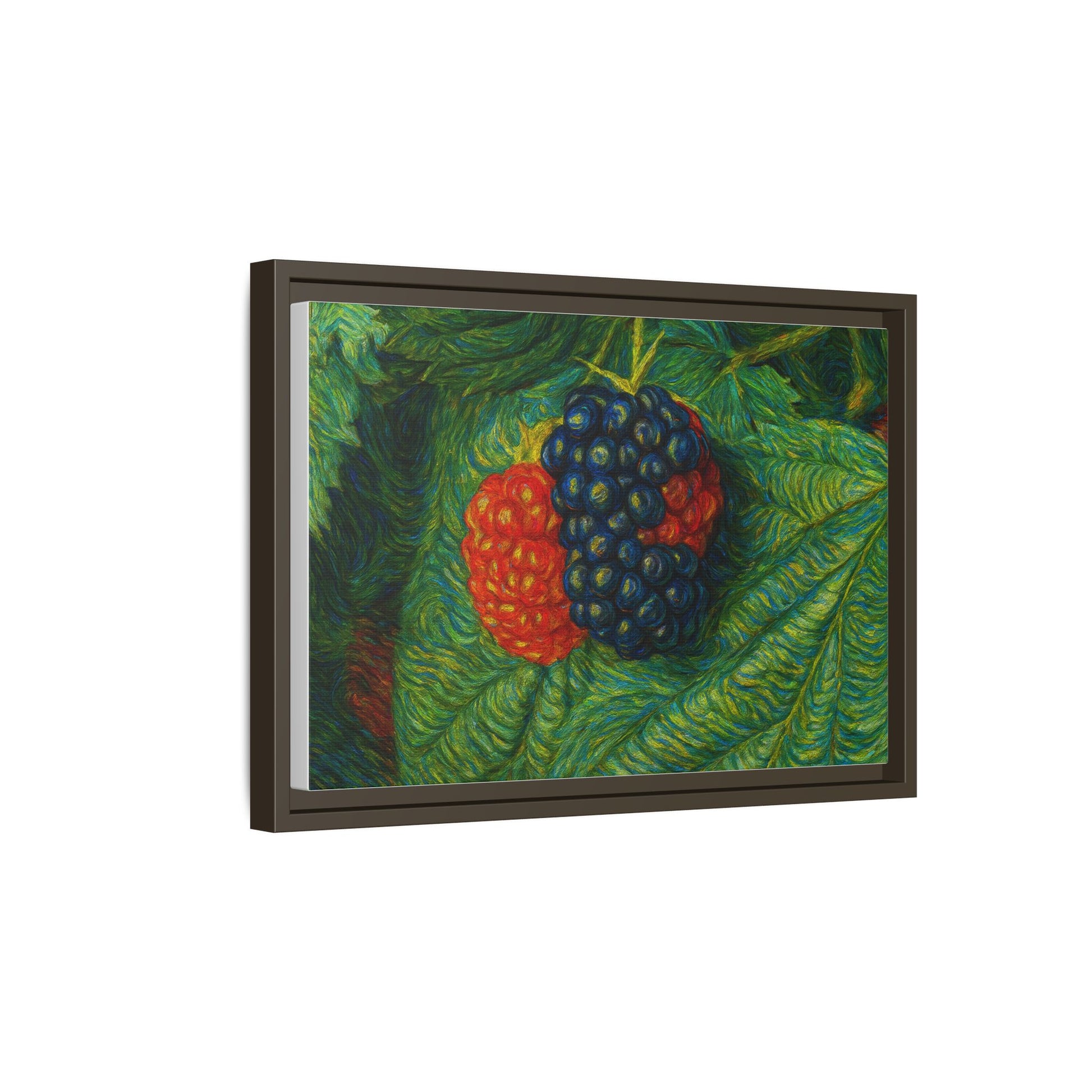 Van Gogh Style Blackberry Canvas Art, Framed Wall Decor, Botanical Print, Summer Home Decor, Gift for Garden Lovers - TRV