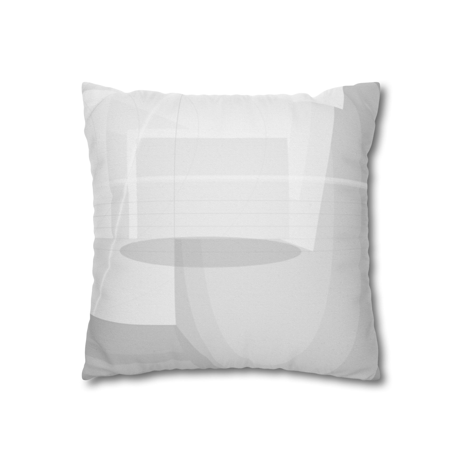 Abstract geometric grid printed polyester pillowcase for home decor, featuring a modern design and vibrant colors.