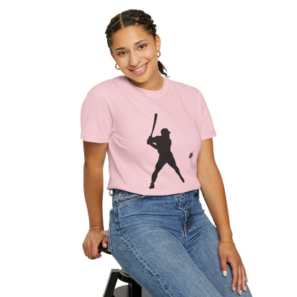 Unisex Baseball Silhouette Tee, Casual Wear, Sports Fan Apparel, Gift for Athletes, Summer Outing Outfit, Soft Cotton Shirt