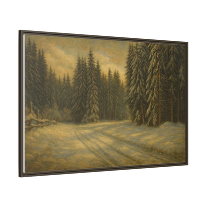 Framed Matte Canvas Wall Art - Serene Forest Landscape, Living Room Decor, Nature Print, Home Aesthetic, Gift for Nature Lovers, Wall [...] - TRV