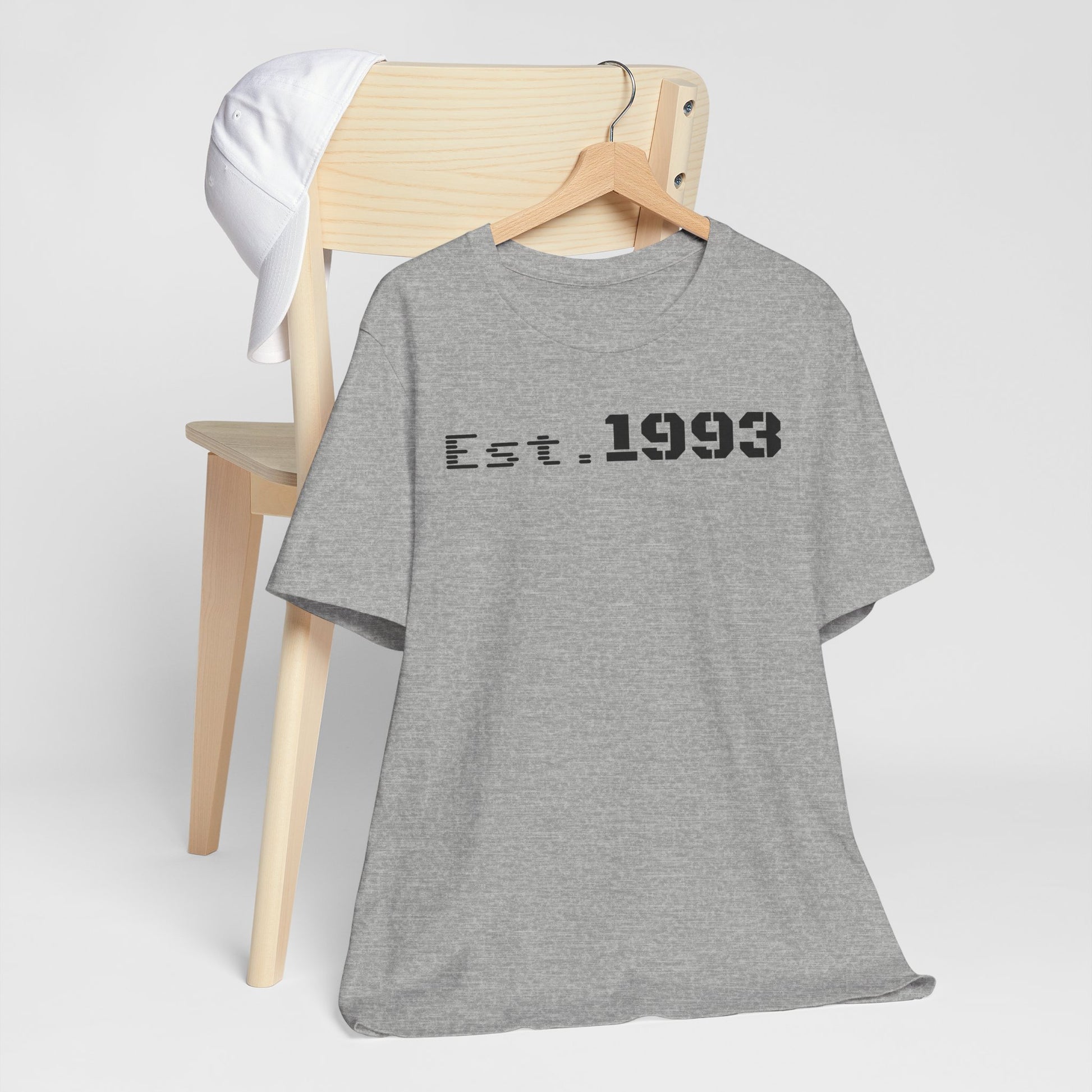 Est. 1993 Unisex Short Sleeve Tee - Perfect for Birthdays, Nostalgia, Casual Wear, Gifts, and Celebrations - TRV