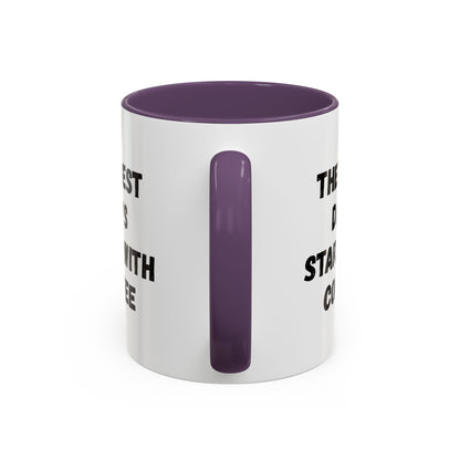 Inspirational Coffee Mug - The Best Days Start With Coffee - Gift for Coffee Lovers, Office Decor, Kitchenware, Birthday Gift, Motivational