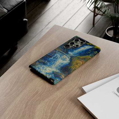 Artistic Phone Case - Waterfall Design, Unique Gift, Phone Accessory, Nature Lover, Original Artwork - TRV