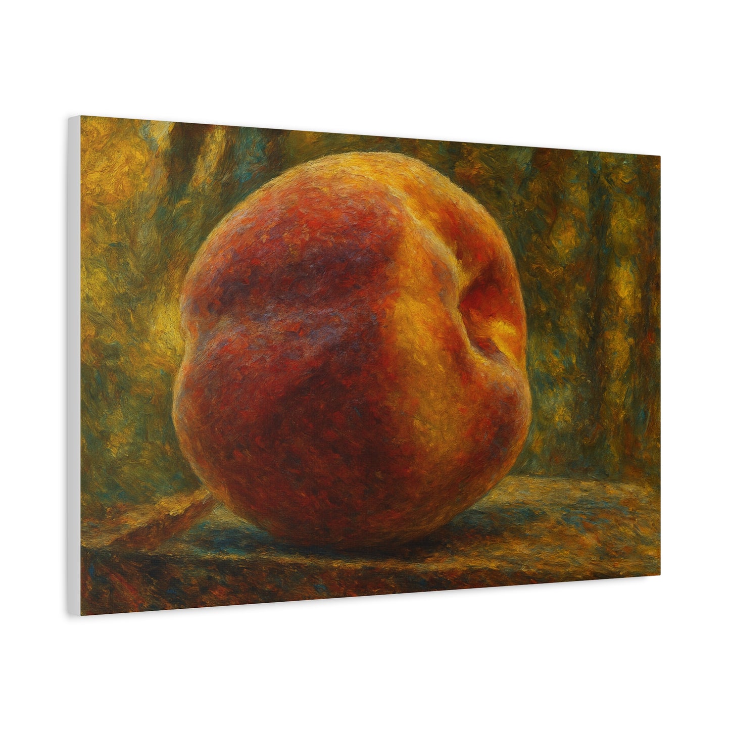 Rustic Peach Canvas Wall Art, Art Decor, Kitchen Artwork, Home Decoration, Gift for Fruit Lover, Summer Decor - TRV