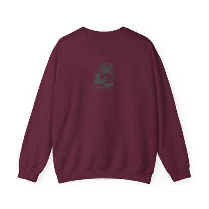 Stack of Books with Mug and Plant Sweatshirt | Cozy Reading Crewneck