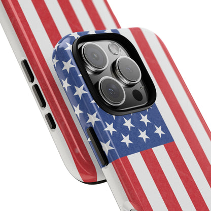 American Flag Phone Case - Patriotic Cell Cover, Tough Cases, USA Pride, Independence Day Gift, Veteran's Day, Phone Protection - TRV