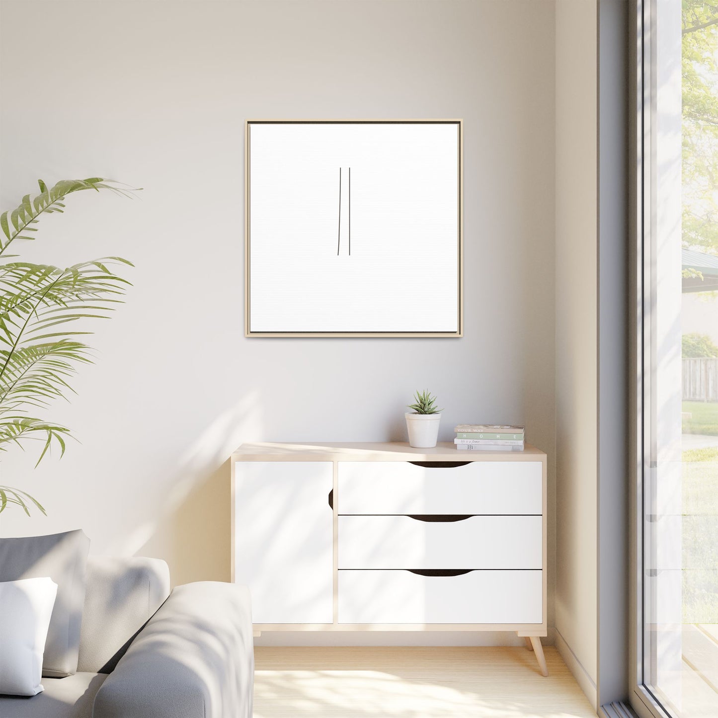 Minimal Line Art | Matte Canvas Framed