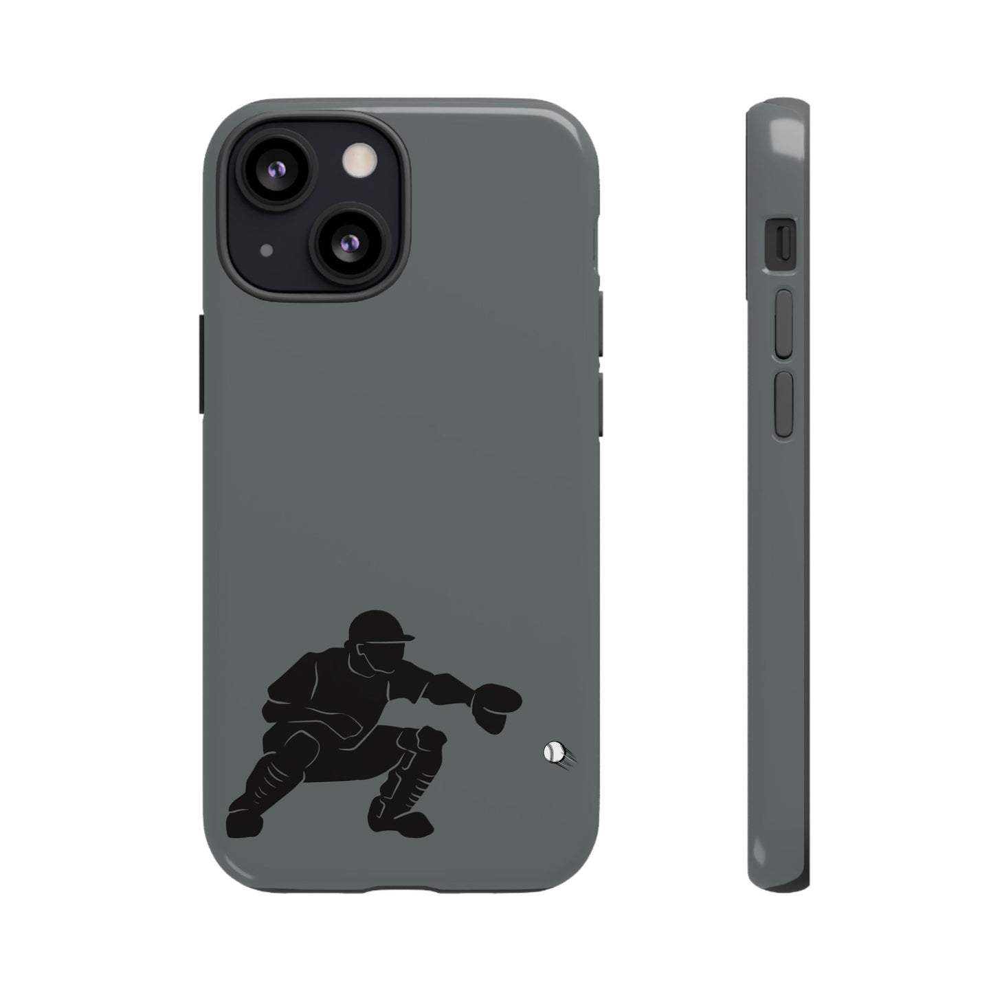 Baseball Catcher Phone Case, Sports Phone Accessory, Tough Cases, Gift for Athletes, Sports Fan Merchandise, Unique Design - TRV