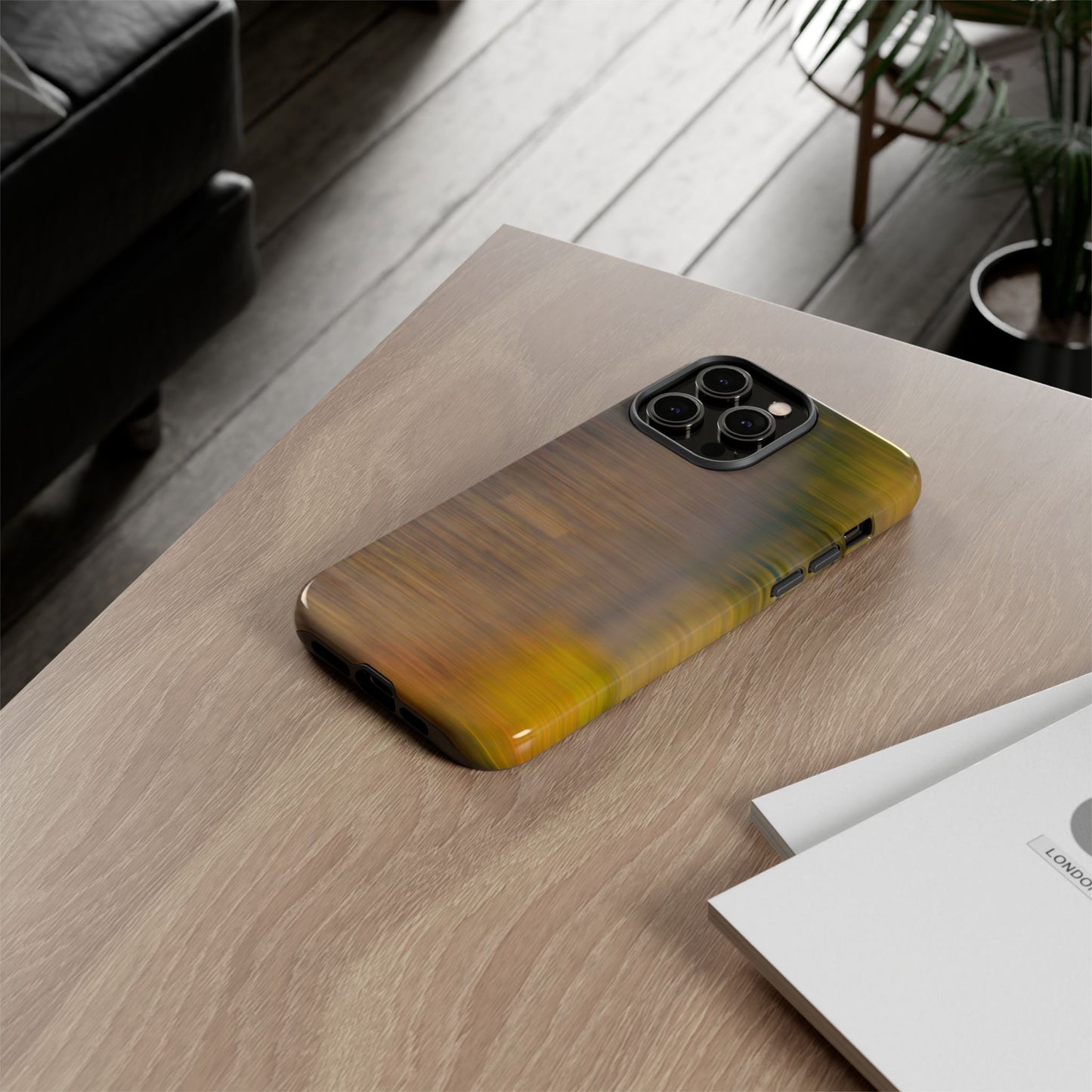 Autumn Blur Tough Phone Case — Fall Colors Protective iPhone Cover
