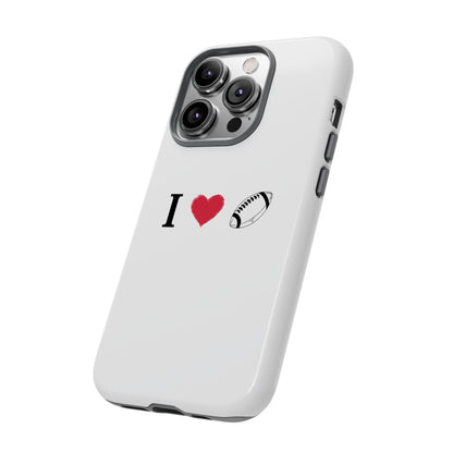 Football Love Phone Case - Tough Cases, Unique Sports Lover Gift, Personalized Cellphone Cover, Birthday Present, Sports Equipment - TRV