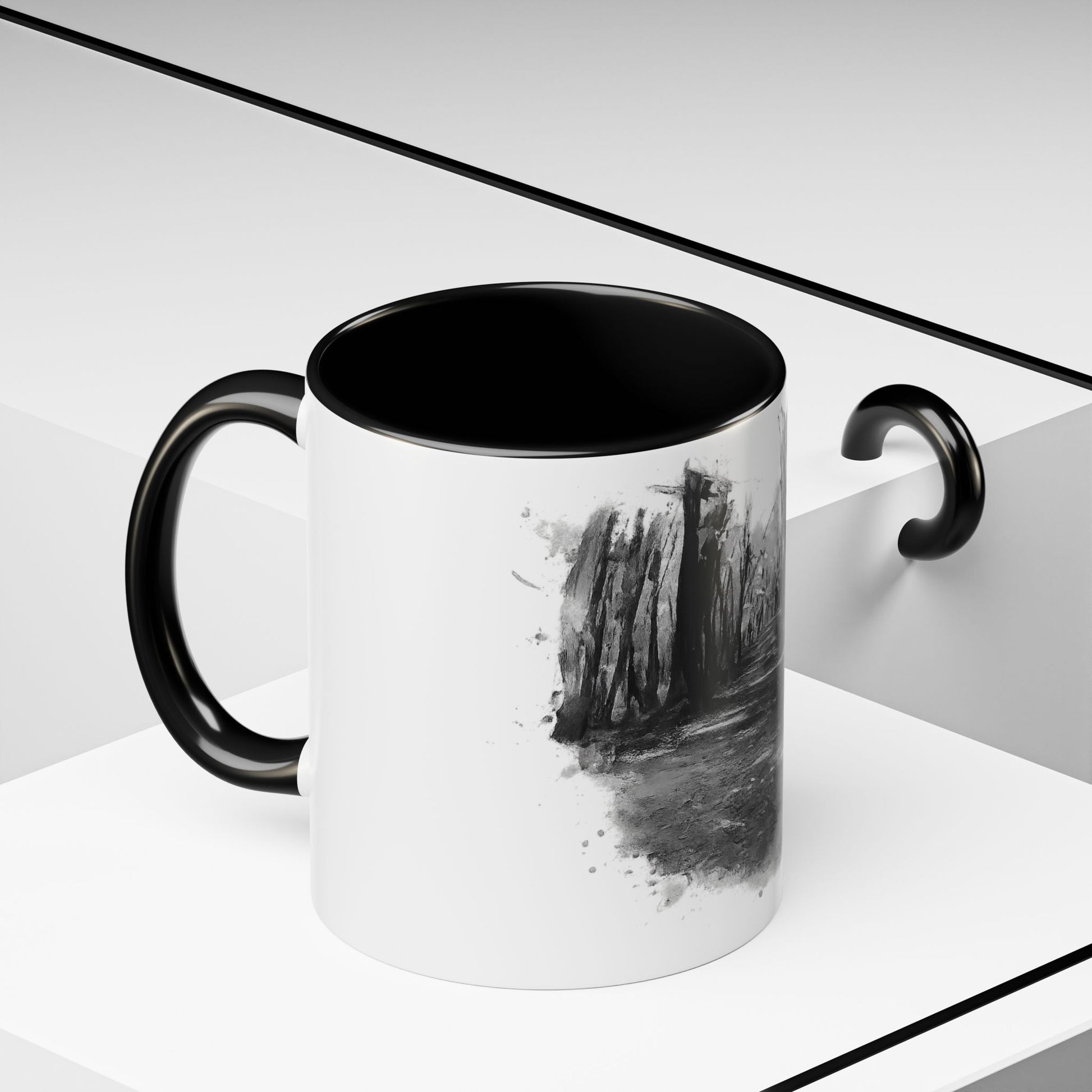 Moody Abstract Forest Coffee Mug | Unique Gift for Nature Lovers, Cozy Home Decor, Perfect for Coffee, Tea, and Hot Chocolate - TRV
