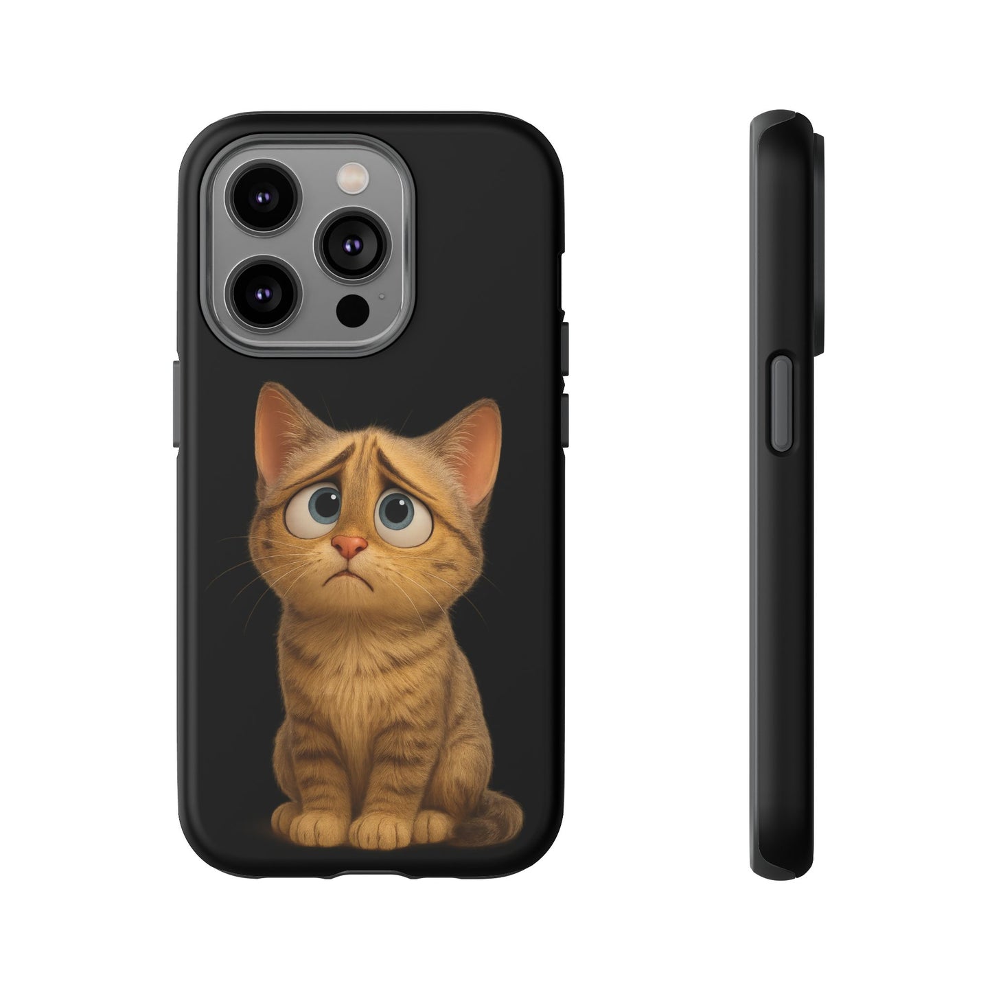 Cute Cat Phone Case, Adorable Kitty Cover, Pet Lover Gift, Unique Animal Design, Customizable Mobile Case - TRV