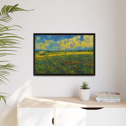 Landscape Matte Canvas, Framed (Multi-color) - TRV