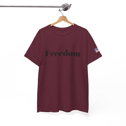 Freedom script tee | T-Shirt, American flag sleeve - TRV