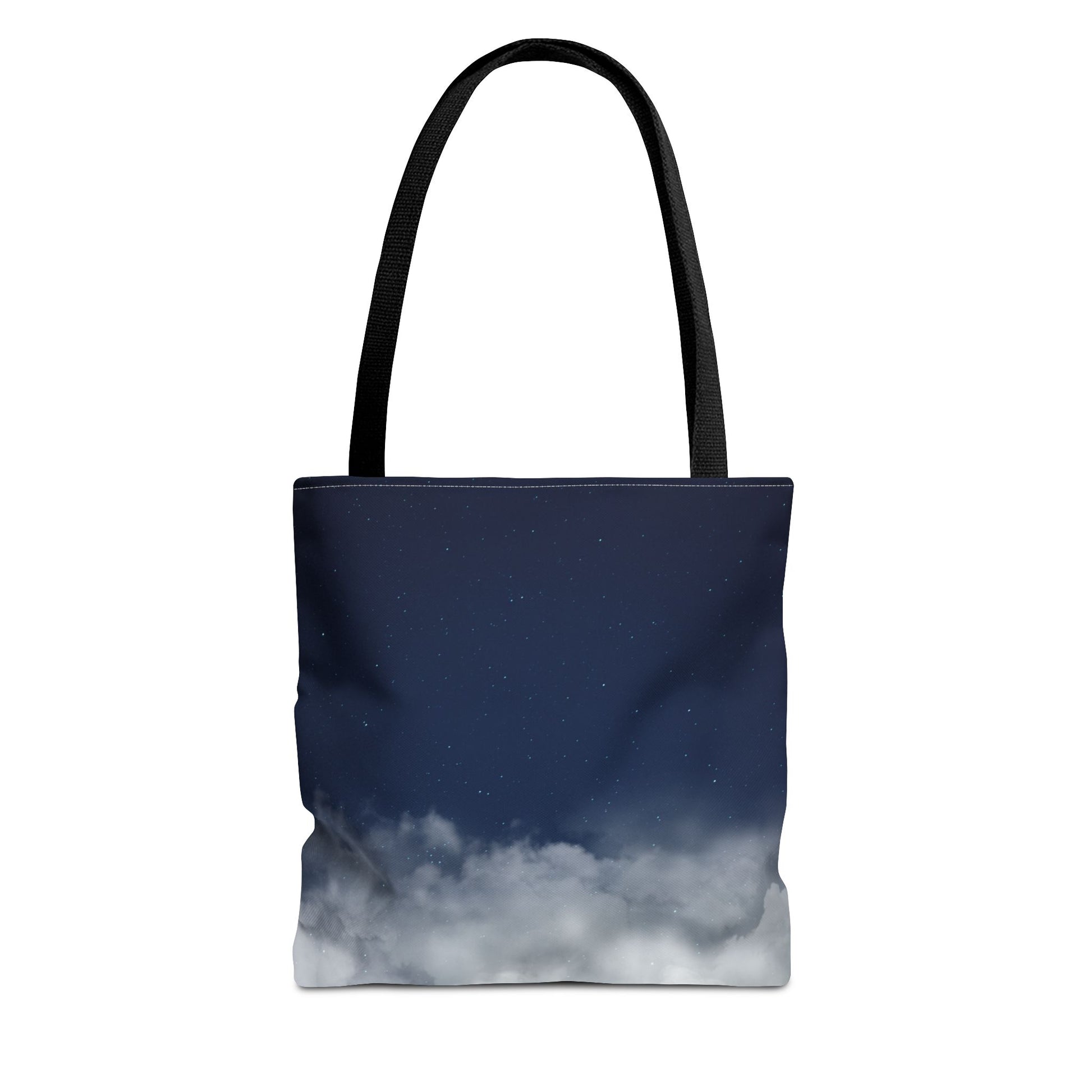 Night Sky Clouds Tote Bag | Starry Navy Ombre - TRV