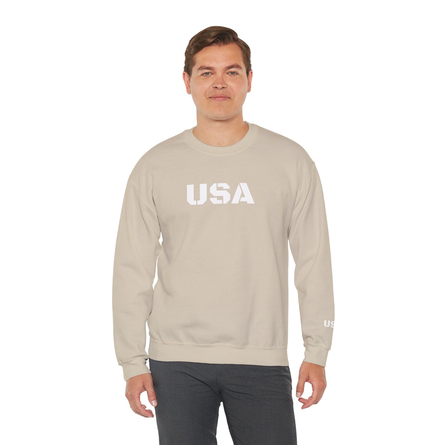 Cozy USA Unisex Crewneck Sweatshirt | Perfect Layering Piece for Every Season | Great Gift for Him/Her | Trendy Style for Casual Outings