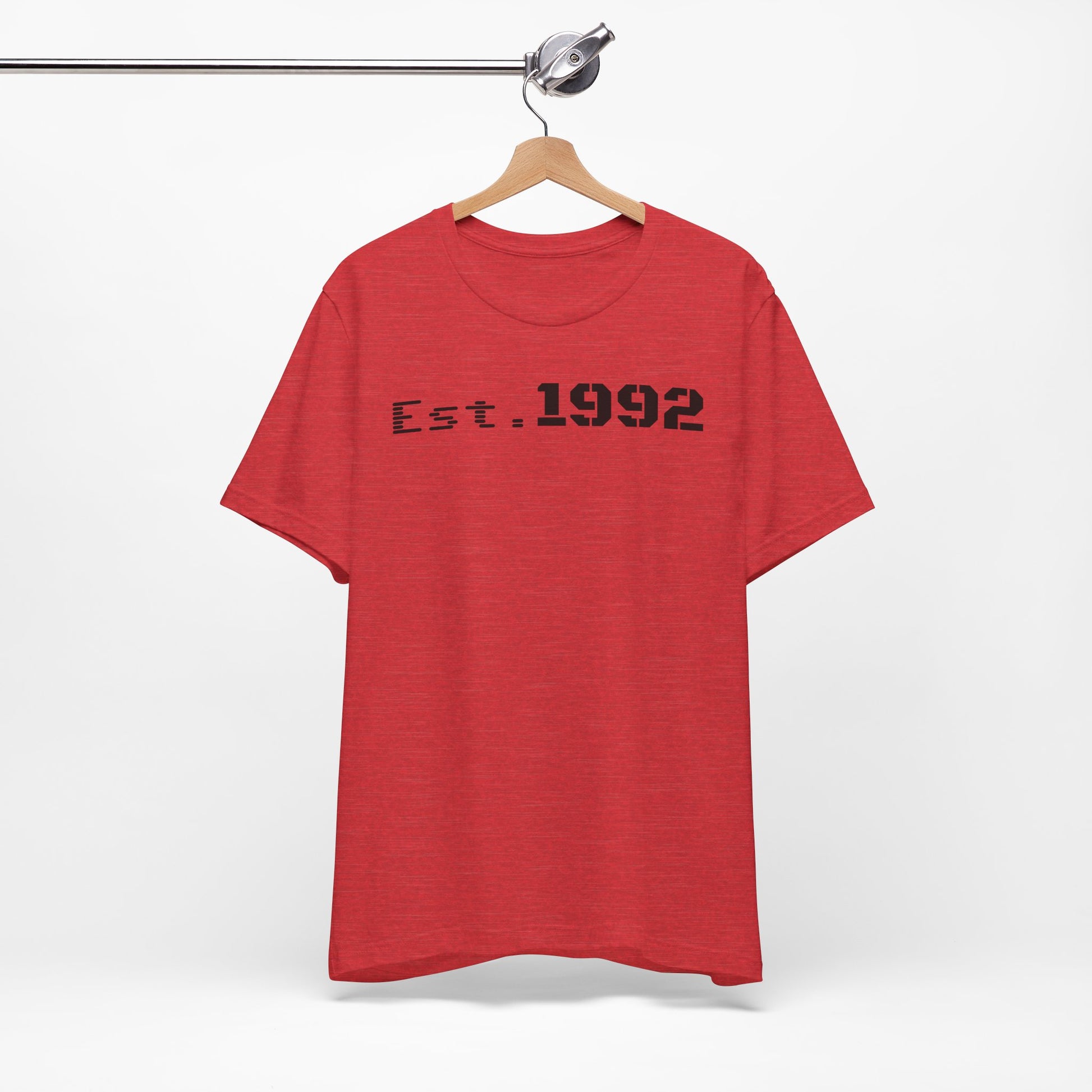 Est. 1992 Unisex Jersey Tee - Retro Birthday Gift, Casual Wear, Cool Vintage T-Shirt, Gift for Him, Gift for Her - TRV