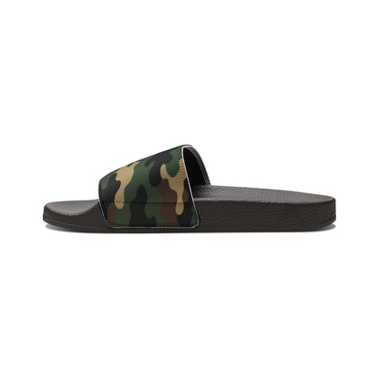Camouflage Men's Slip-On Sandals | Casual Comfort Footwear for Summer, Beach Days, Outdoor Activities, Gifts for Him, Fashionable Slides - TRV