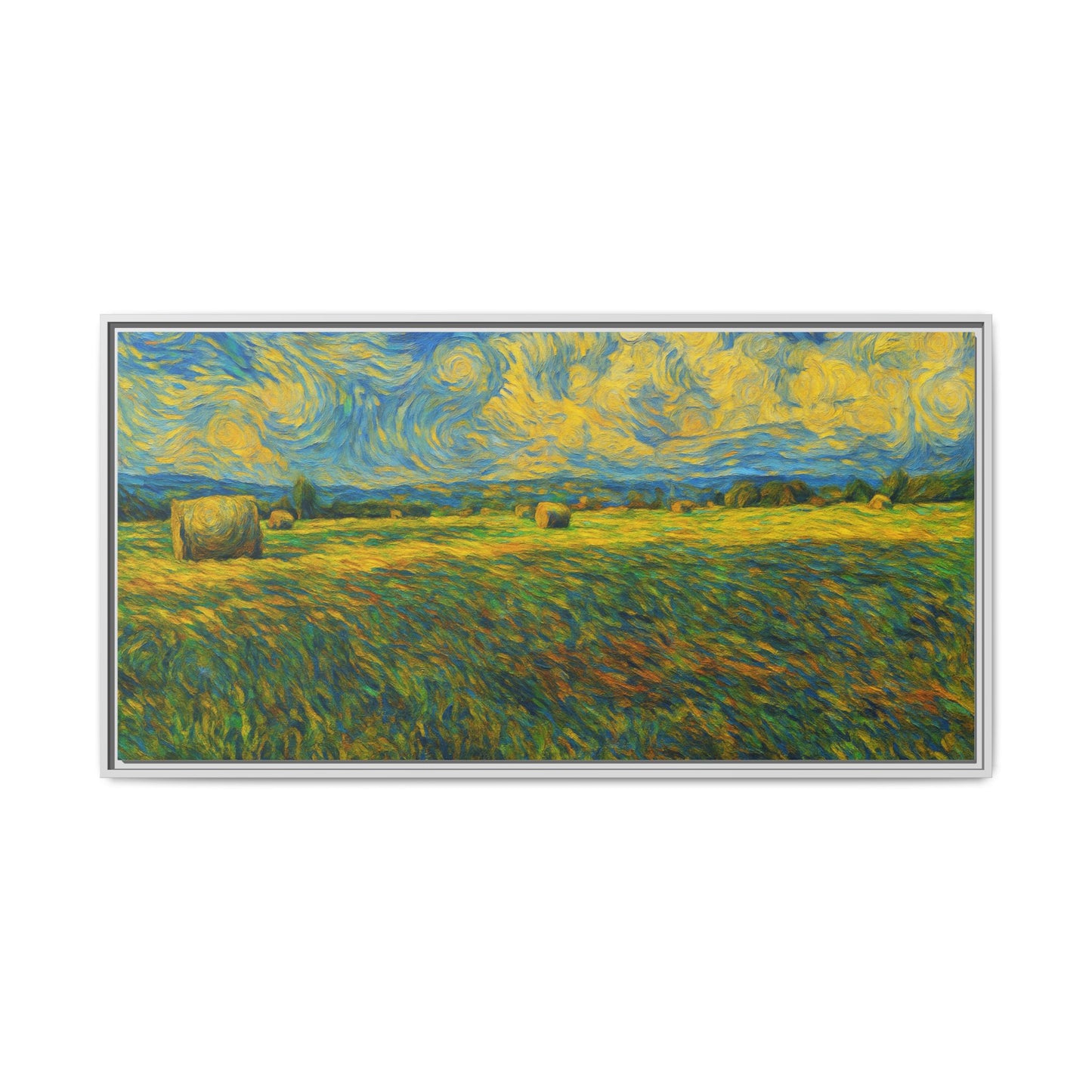 Landscape Matte Canvas, Framed (Multi-color) - TRV