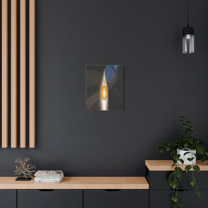 Abstract Geometric Flame Canvas | Matte Stretched Canvas 1.25"