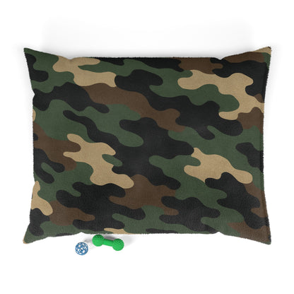 Camouflage Pet Bed for Dogs and Cats, Cozy Military-Inspired Dog Bed, Camo Pet Cushion, Stylish Pet Bedding, Gift for Pet Lovers - TRV