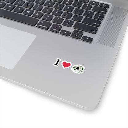 I  Soccer Kiss-Cut Stickers — Football Fan Decals for Laptops, Water Bottles & Gear