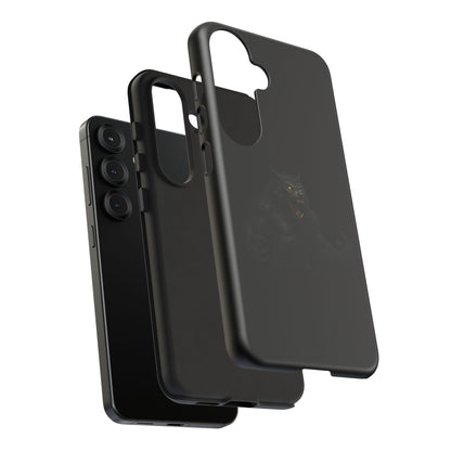 Werewolf Phone Case, Tough Cases, Black Panther Design, Gift for Animal Lovers, Phone Accessories, Fierce Phone Protection - TRV