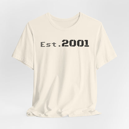 Est. 2001 Unisex Tee - Timeless Casual Wear, Birthday Gift, Nostalgic Fashion, Everyday Comfort, Trendy Streetwear