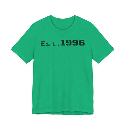 Established 1996 Unisex T-Shirt, Vintage Year Tee, Birth Year Gift, Casual Fashion, Personalized Graphic Tee - TRV