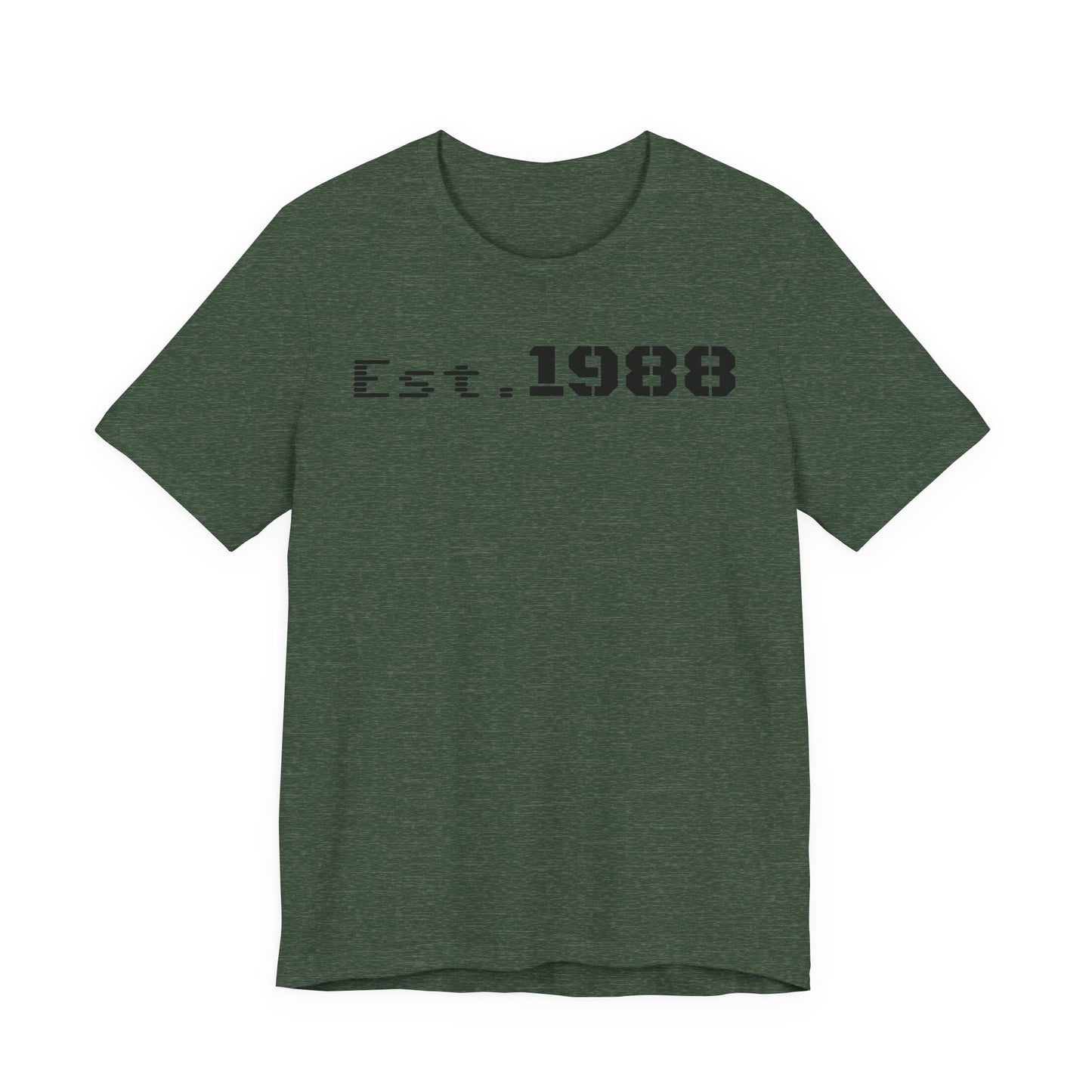 Est. 1988 Unisex Jersey Tee, Vintage Birthday Shirt, Casual Everyday Wear, Gift for Him or Her, Anniversary Celebration Tee