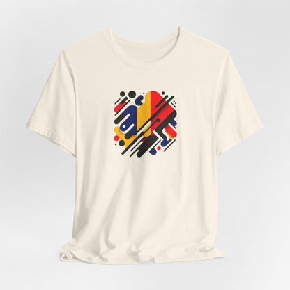 Artistic Heart Unisex Jersey Tee - Vibrant Graphic Tee, Casual Wear, Gift for Art Lovers, Birthday Surprise, Everyday Comfort - TRV