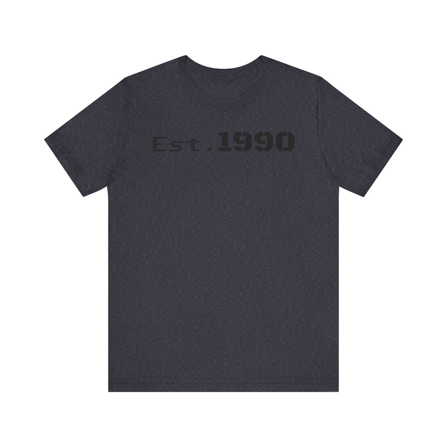Unisex Est. 1990 Nostalgic Jersey Tee - Perfect Gift, Vintage Style, Retro Fashion, Birthday Celebration, Casual Wear - TRV
