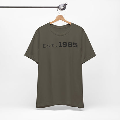 Est. 1985 Vintage Unisex Tee, Retro Birthday T-Shirt, Perfect Gift for 1980s Lovers, Casual Apparel, Timeless Style
