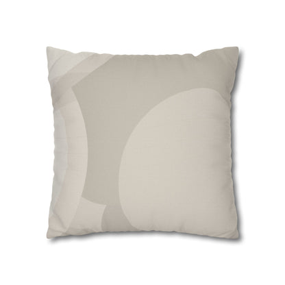 Neutral Abstract Swirl Pillowcase | Square Pillowcase, Spun Polyester