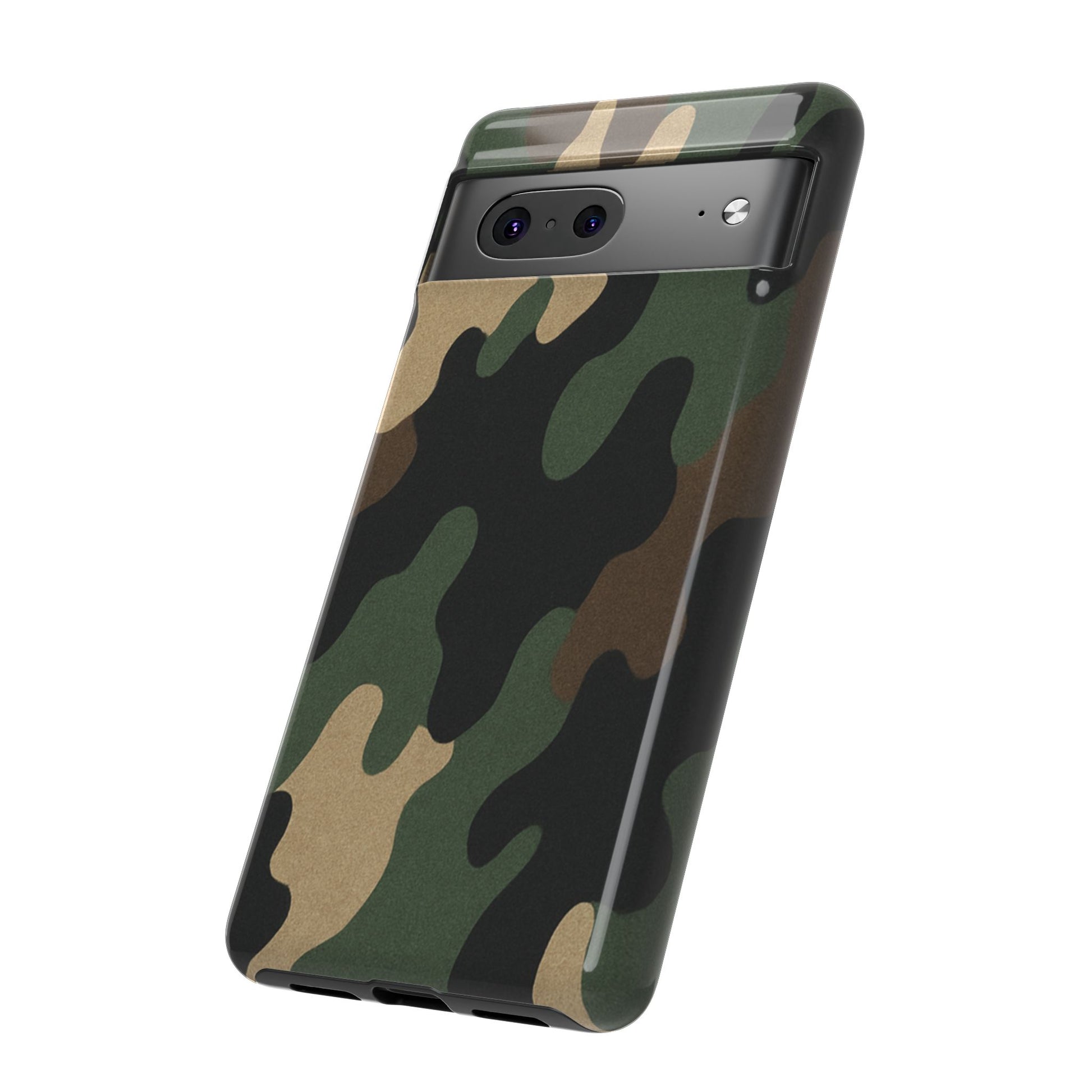Camouflage Phone Case, Tough Phone Cover, Military Style Accessory, Protective Case for Men, Gifts for Soldiers - TRV