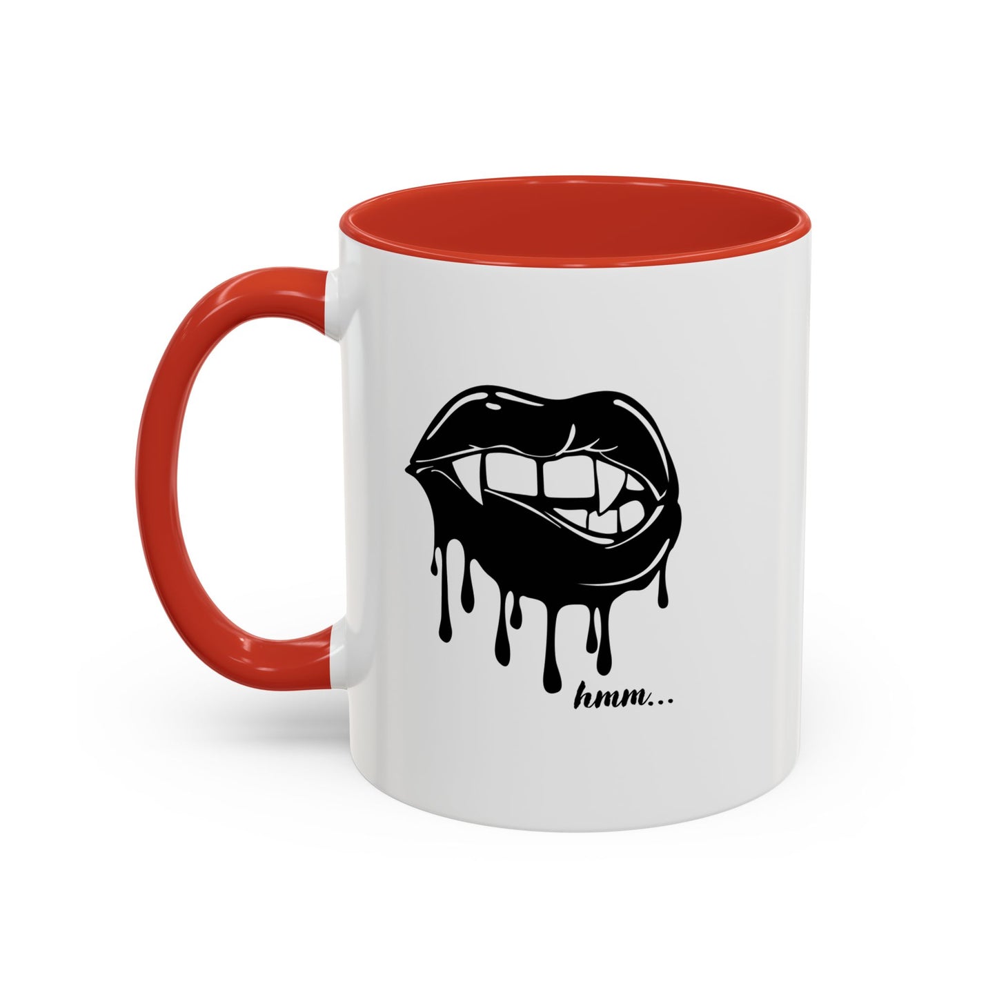 Vampire Lip Accent Coffee Mug - 11oz & 15oz - Unique Halloween Gift