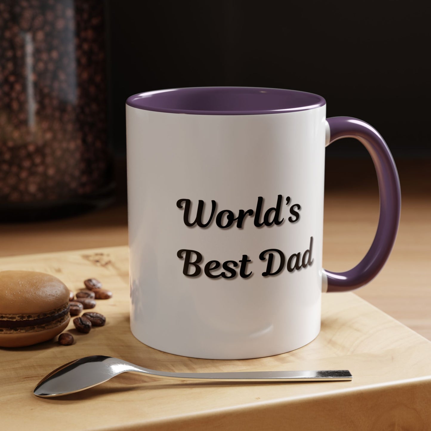 Father's Day Accent Mug, Best Dad Coffee Cup, Father's Day Gift, Novelty Mug, Ceramic Mug, Father's Day Present