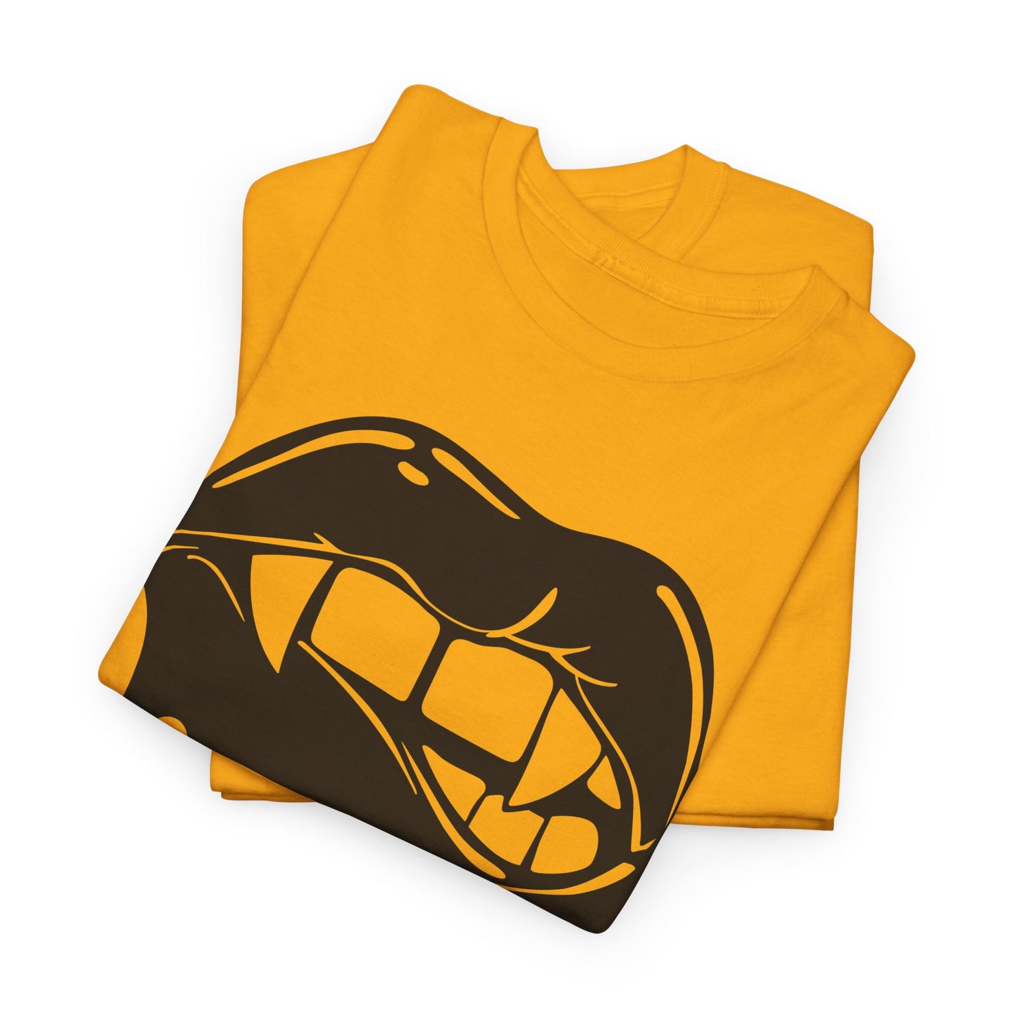 Edgy Graphic Tee - Dripping Lips Design - Unisex Heavy Cotton Tee