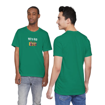 Retro Boombox Tee — 90s Kid Graphic T-Shirt