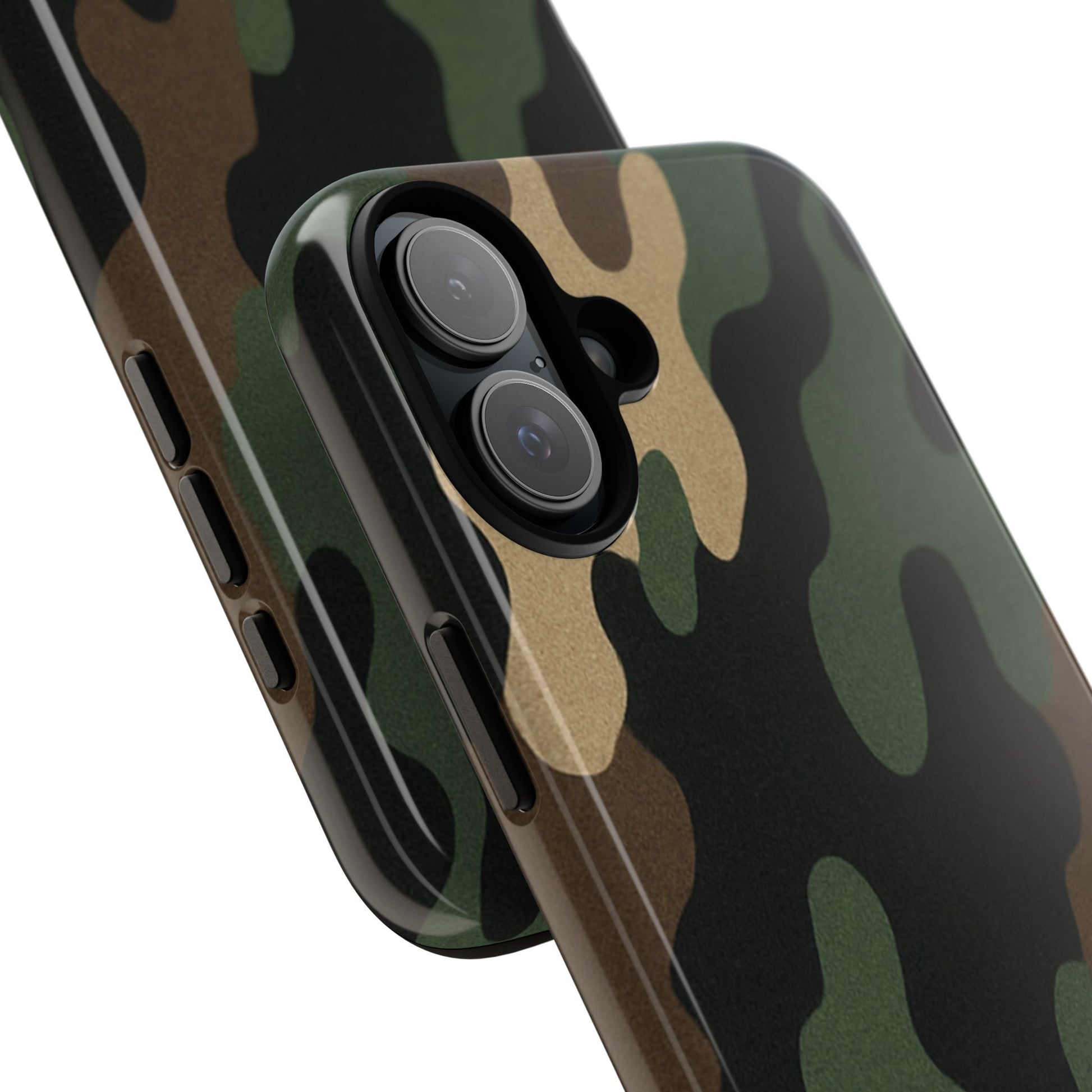 Camouflage Phone Case, Tough Phone Cover, Military Style Accessory, Protective Case for Men, Gifts for Soldiers - TRV