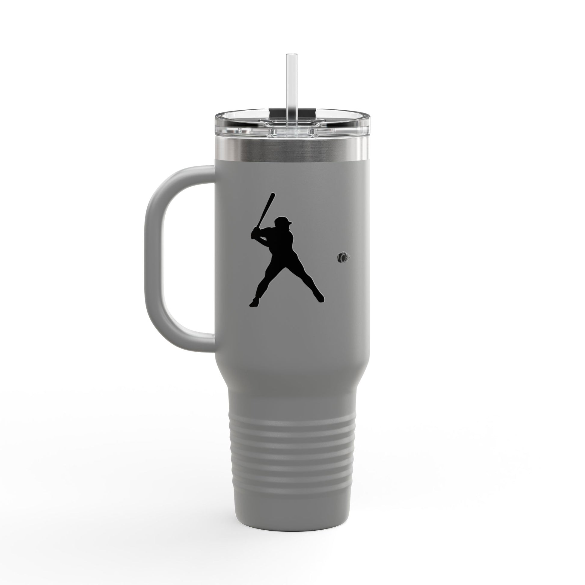 Baseball Player Insulated Travel Mug - 40oz, Sports Enthusiast Gift, Coffee Cup, Active Lifestyle, Personalized Mug, Custom Travel Tumbler - TRV