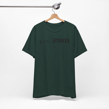 Est. 2001 Unisex Tee - Timeless Casual Wear, Birthday Gift, Nostalgic Fashion, Everyday Comfort, Trendy Streetwear