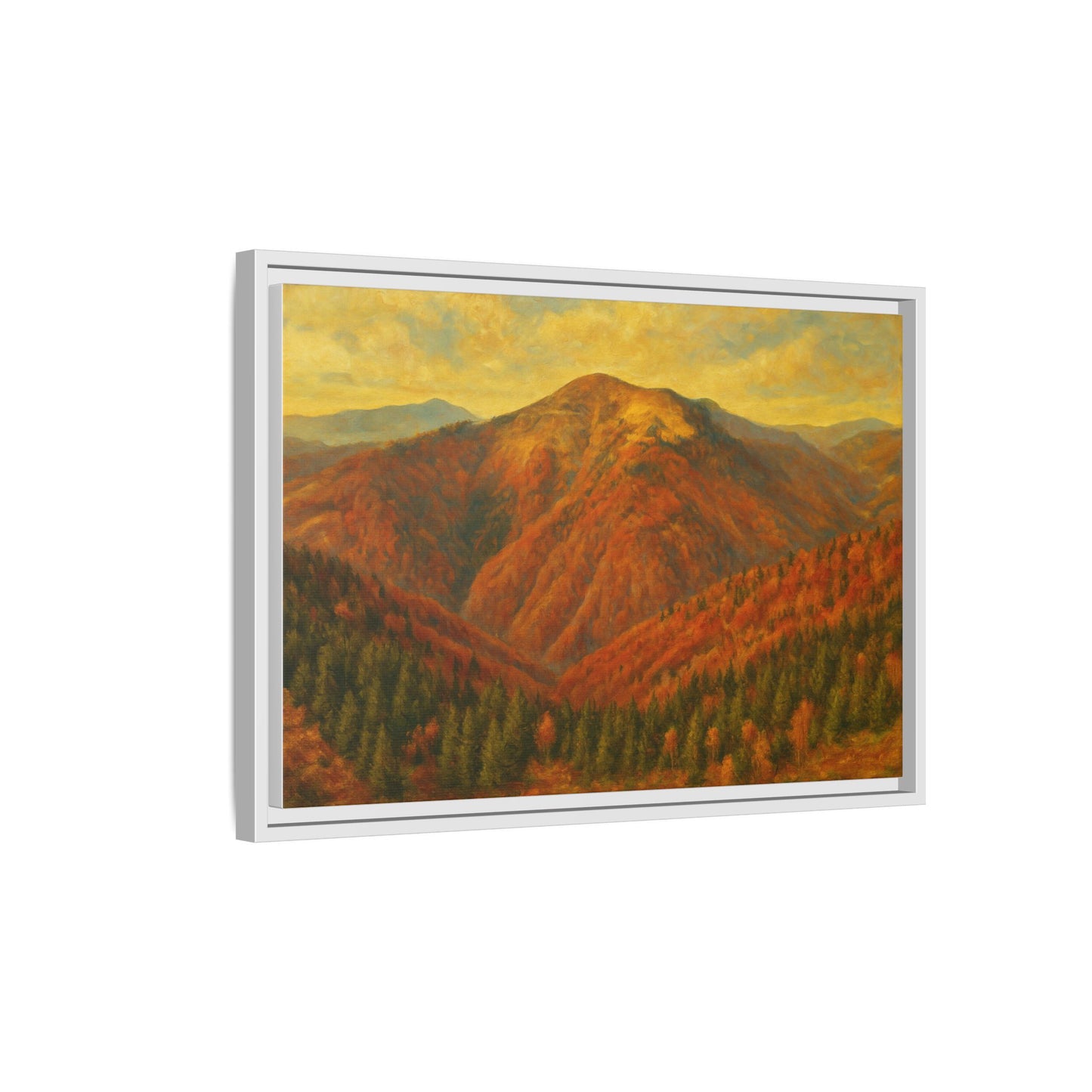 Autumn Landscape Wall Art, Cozy Home Decor, Nature Print, Framed Canvas, Fall Decorations, Gift Idea for Art Lovers - TRV