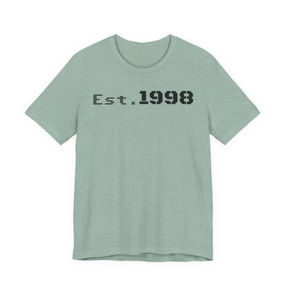 Vintage Est. 1998 Tee - Retro Unisex Shirt for Birthdays, Gifts, Everyday Wear, Casual Style, Nostalgia - TRV