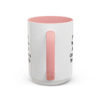 Cat Lover's Accent Coffee Mug - I Work Hard So My Cat Can Have a Better Life